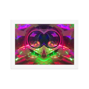 Framed matte paper poster